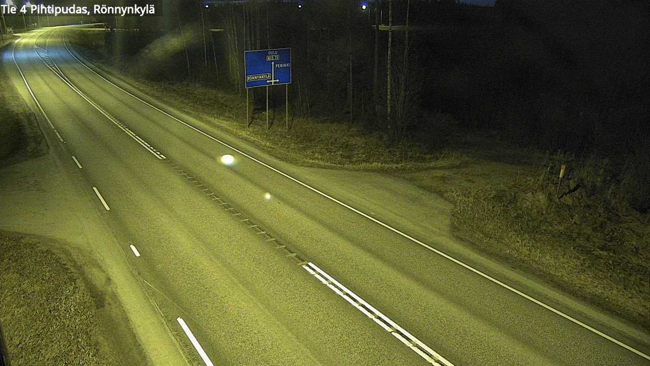 Weather Camera Image Road 4 Pihtipudas, Rönnynkylä, Pihtipudas, Keski-Suomi