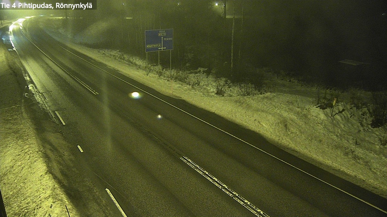 Weather Camera Image Väg 4 Pihtipudas, Rönnynkylä, Pihtipudas, Keski-Suomi