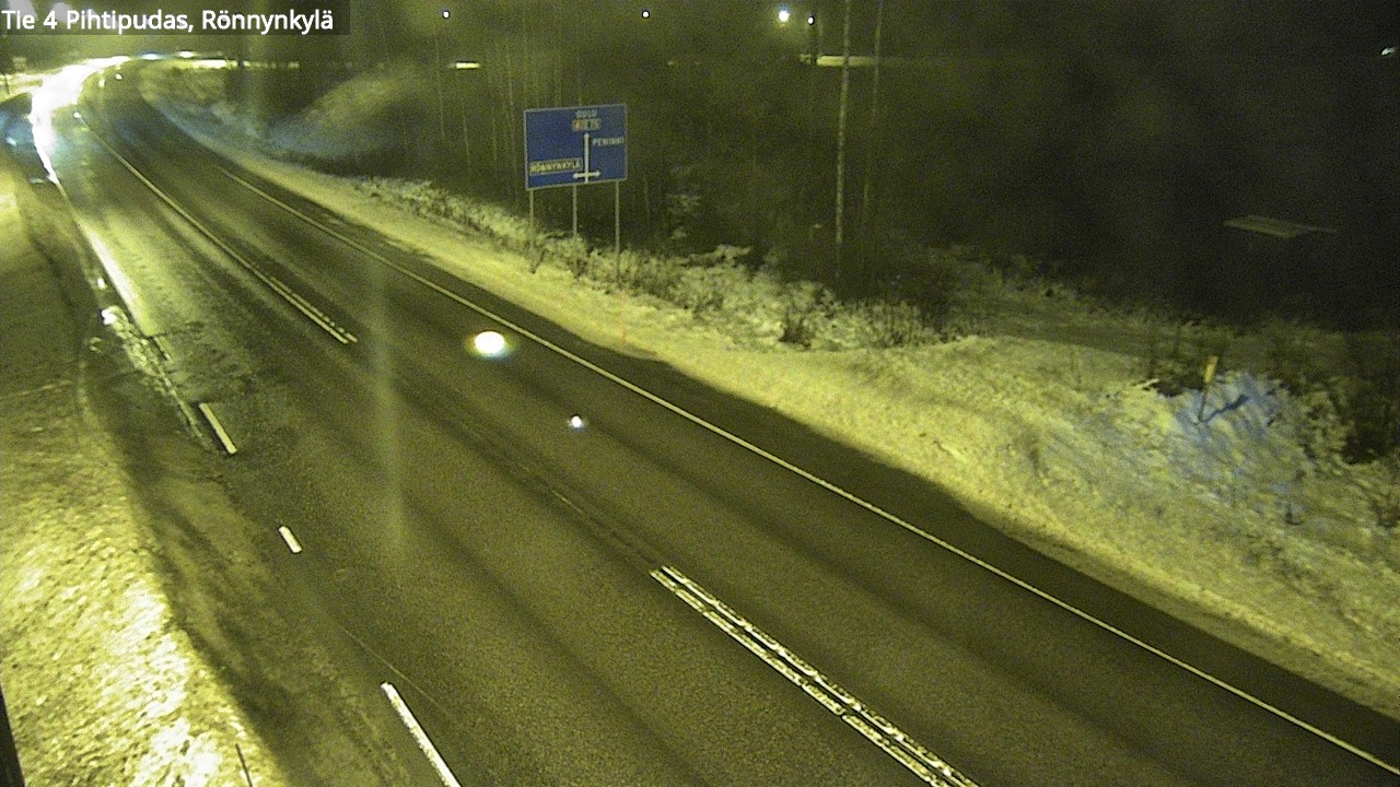 Weather Camera Image Väg 4 Pihtipudas, Rönnynkylä, Pihtipudas, Keski-Suomi