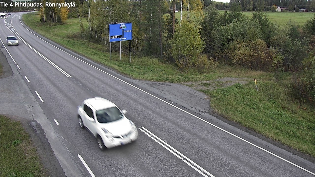 Weather Camera Image Väg 4 Pihtipudas, Rönnynkylä, Pihtipudas, Keski-Suomi