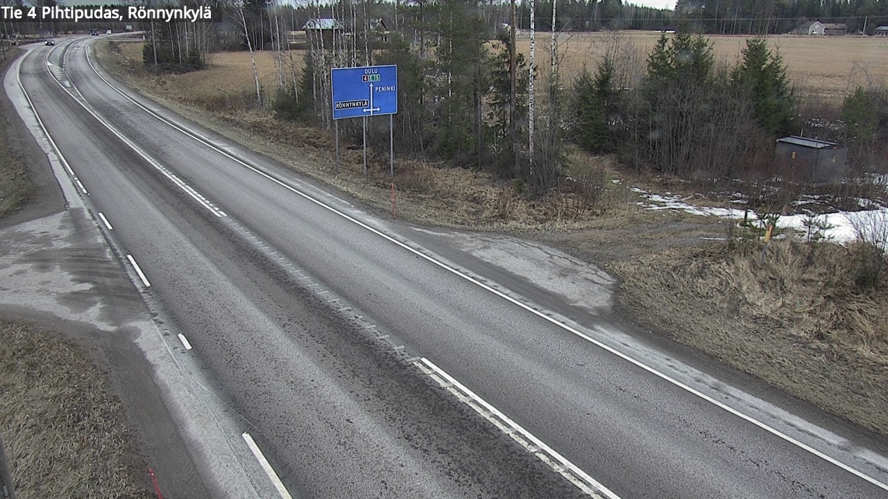 Weather Camera Image Road 4 Pihtipudas, Rönnynkylä, Pihtipudas, Keski-Suomi