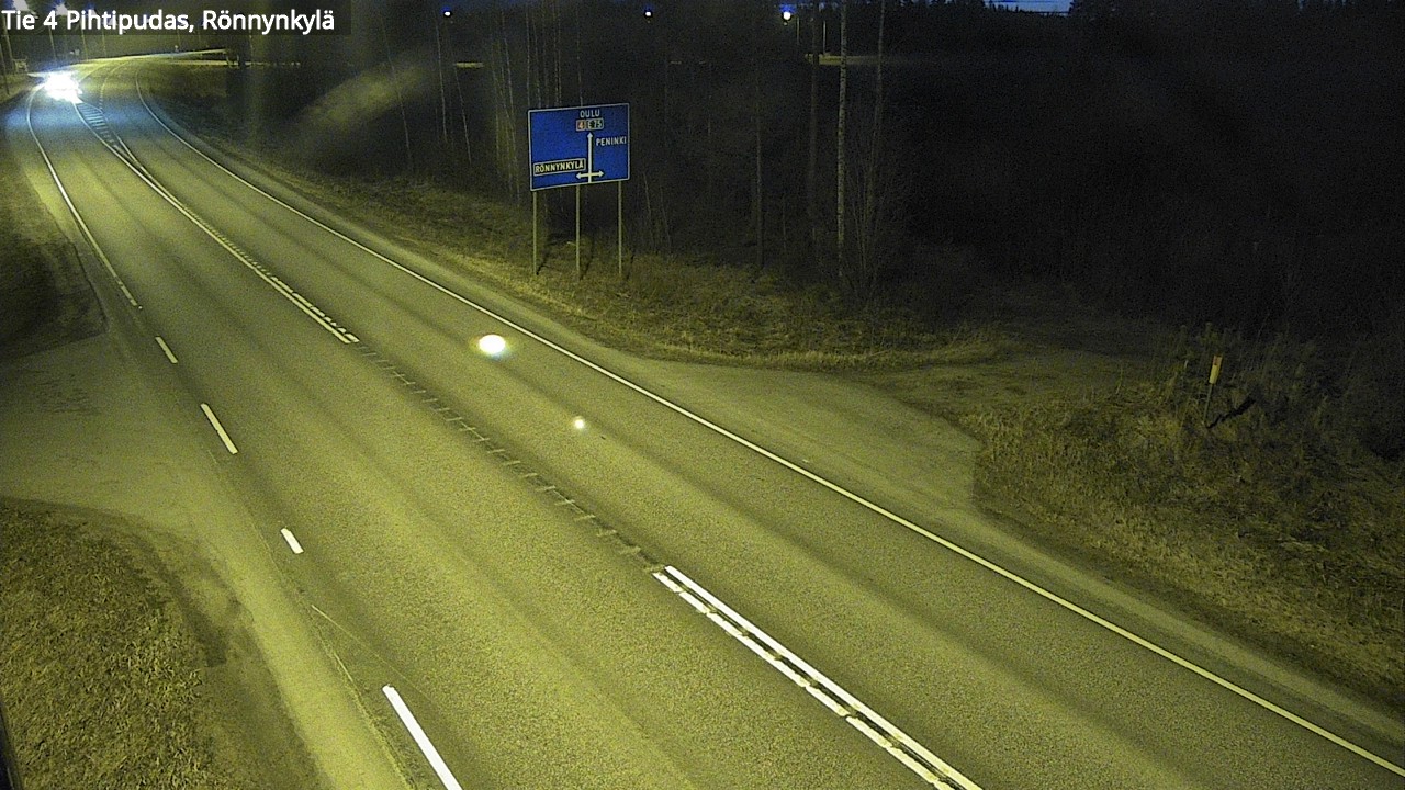 Weather Camera Image Road 4 Pihtipudas, Rönnynkylä, Pihtipudas, Keski-Suomi