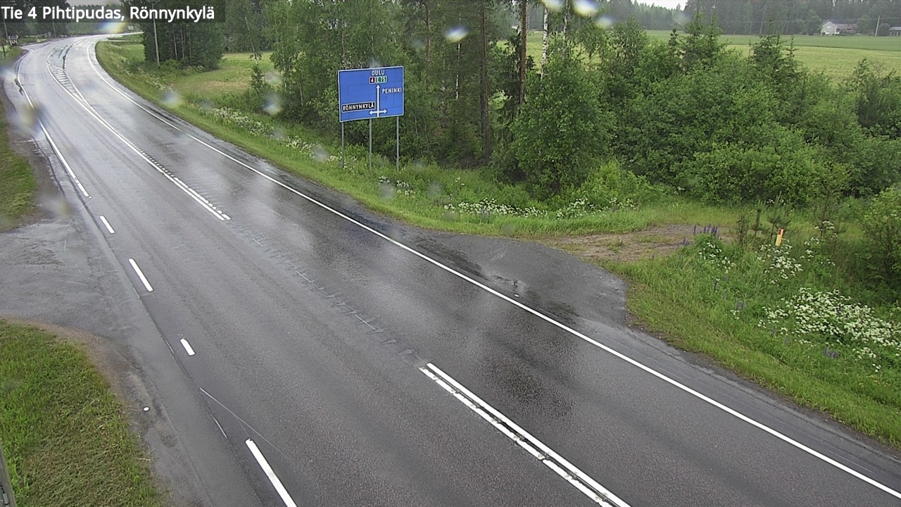 Weather Camera Image Road 4 Pihtipudas, Rönnynkylä, Pihtipudas, Keski-Suomi