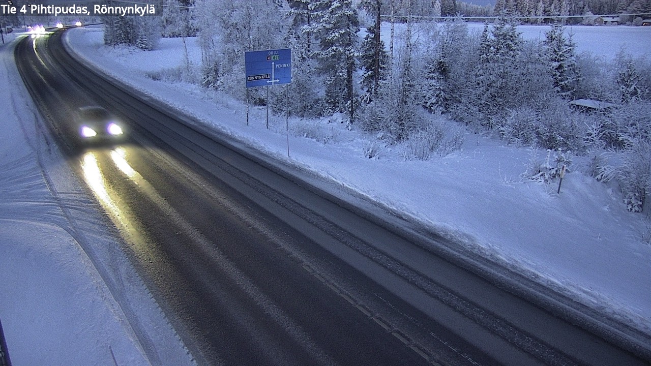 Weather Camera Image Väg 4 Pihtipudas, Rönnynkylä, Pihtipudas, Keski-Suomi