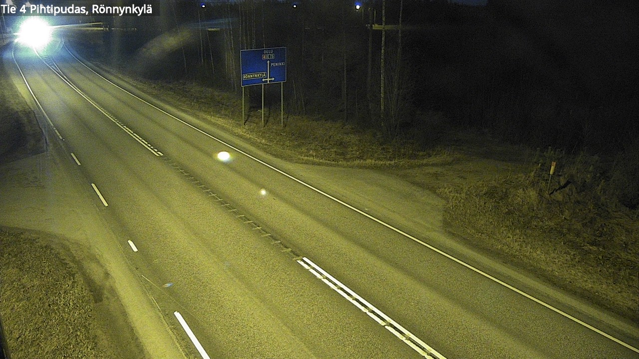 Weather Camera Image Road 4 Pihtipudas, Rönnynkylä, Pihtipudas, Keski-Suomi