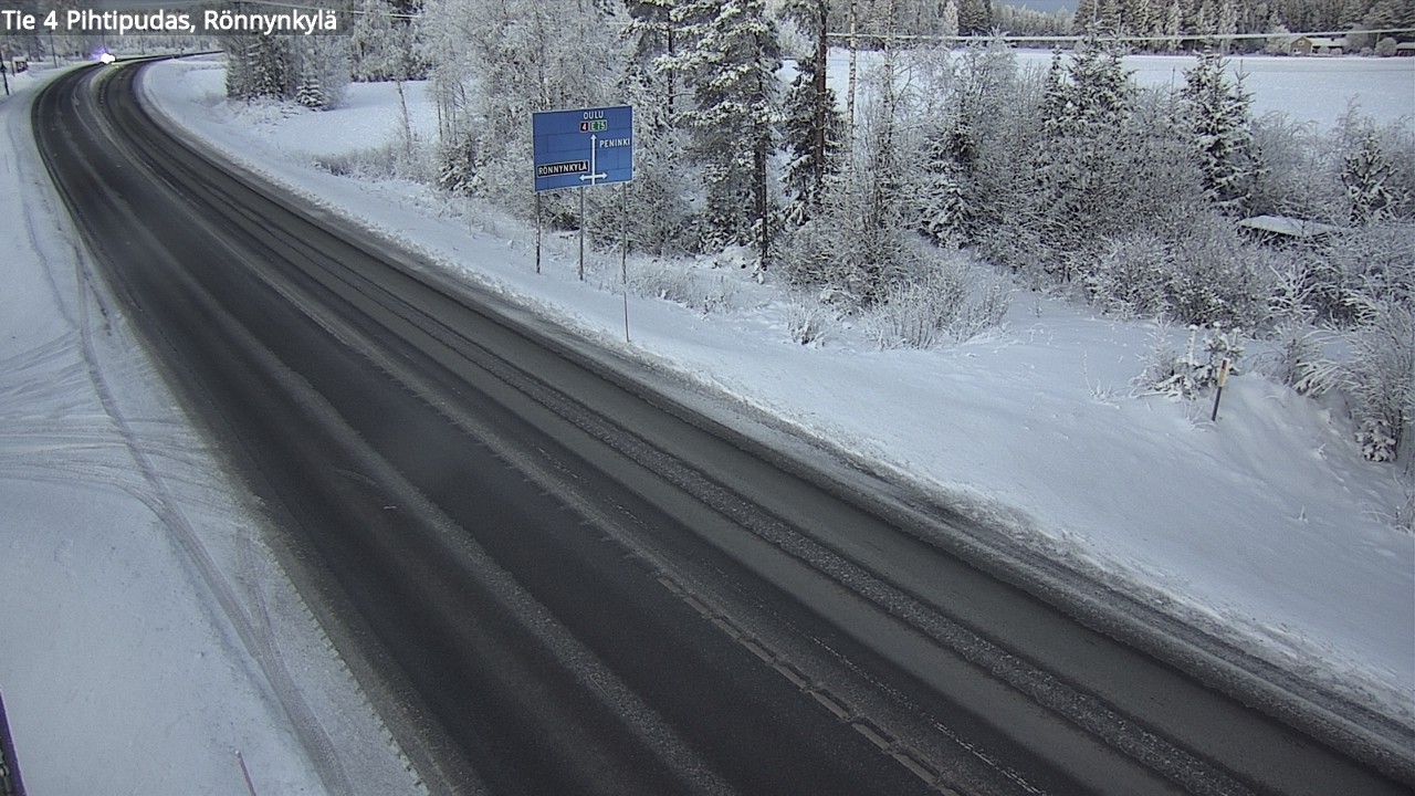 Weather Camera Image Väg 4 Pihtipudas, Rönnynkylä, Pihtipudas, Keski-Suomi