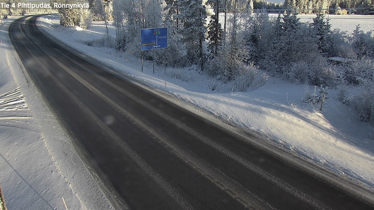 Weather Camera Image Väg 4 Pihtipudas, Rönnynkylä, Pihtipudas, Keski-Suomi