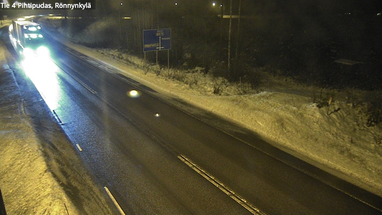 Weather Camera Image Väg 4 Pihtipudas, Rönnynkylä, Pihtipudas, Keski-Suomi