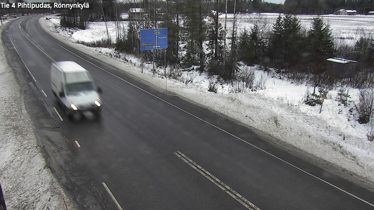 Weather Camera Image Väg 4 Pihtipudas, Rönnynkylä, Pihtipudas, Keski-Suomi