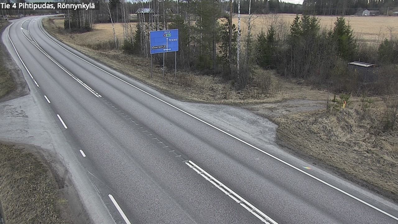 Weather Camera Image Road 4 Pihtipudas, Rönnynkylä, Pihtipudas, Keski-Suomi