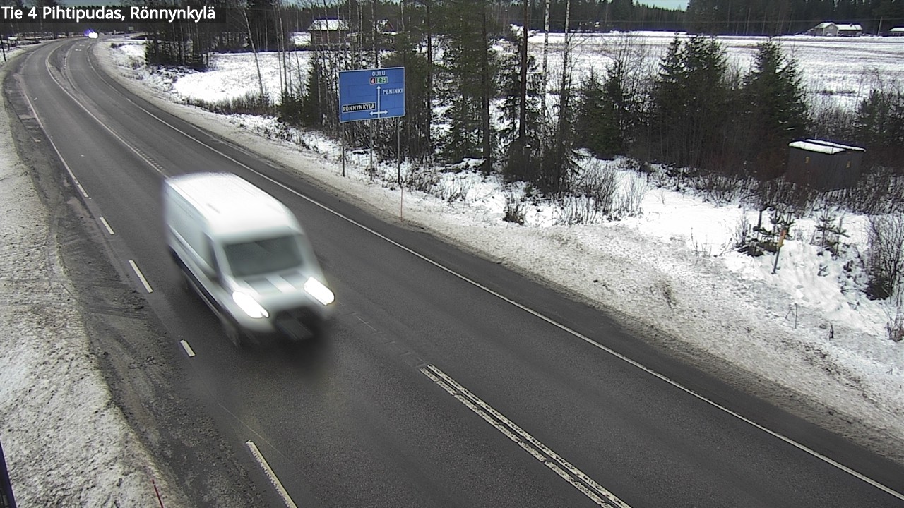 Weather Camera Image Väg 4 Pihtipudas, Rönnynkylä, Pihtipudas, Keski-Suomi