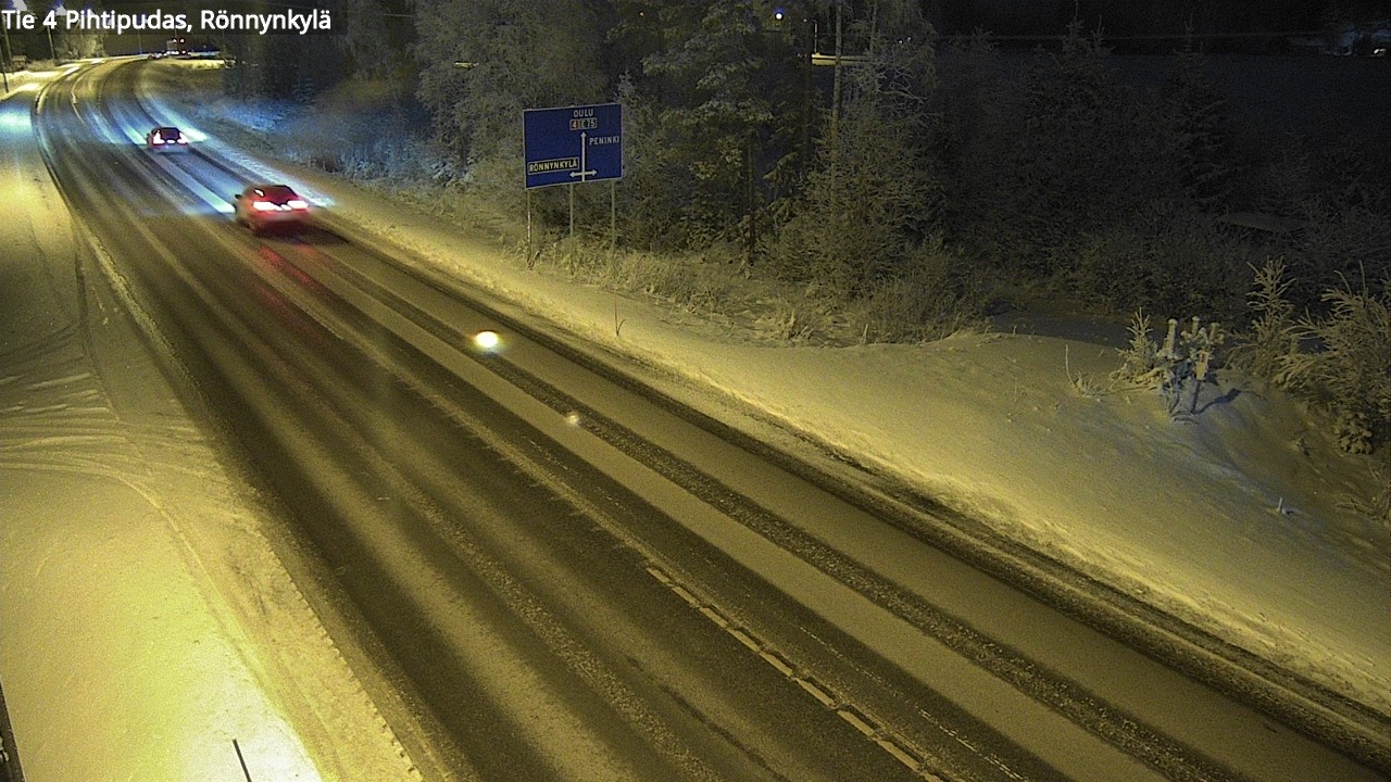 Weather Camera Image Väg 4 Pihtipudas, Rönnynkylä, Pihtipudas, Keski-Suomi
