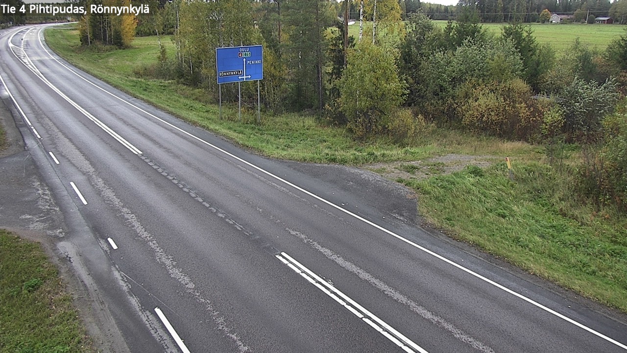 Weather Camera Image Road 4 Pihtipudas, Rönnynkylä, Pihtipudas, Keski-Suomi