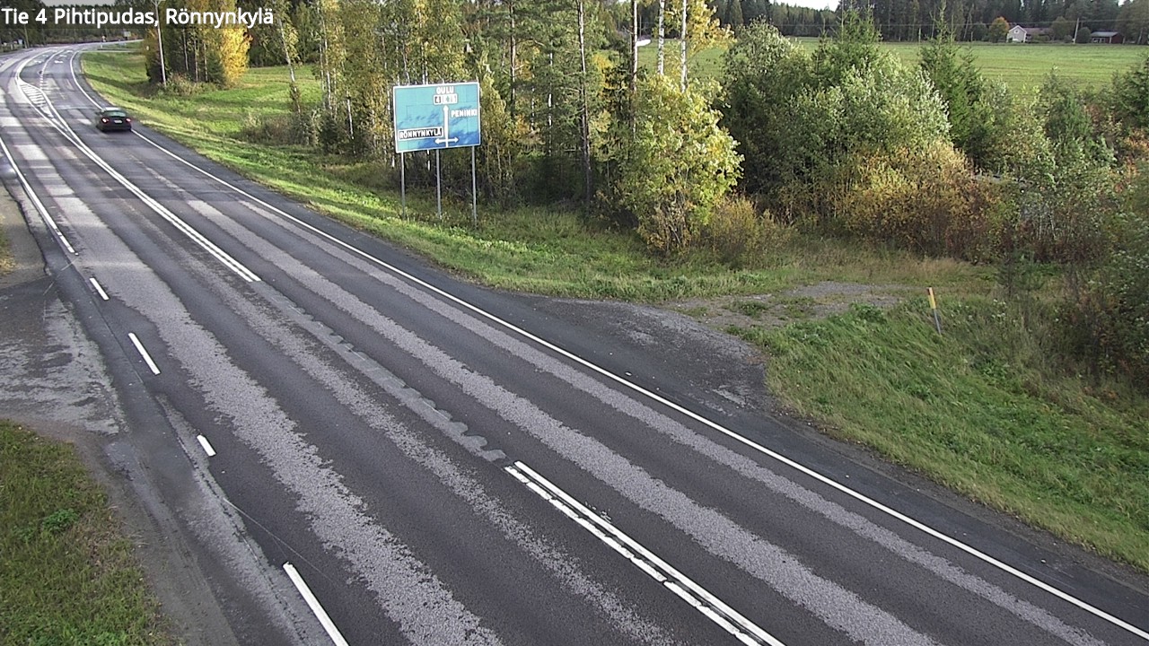 Weather Camera Image Väg 4 Pihtipudas, Rönnynkylä, Pihtipudas, Keski-Suomi