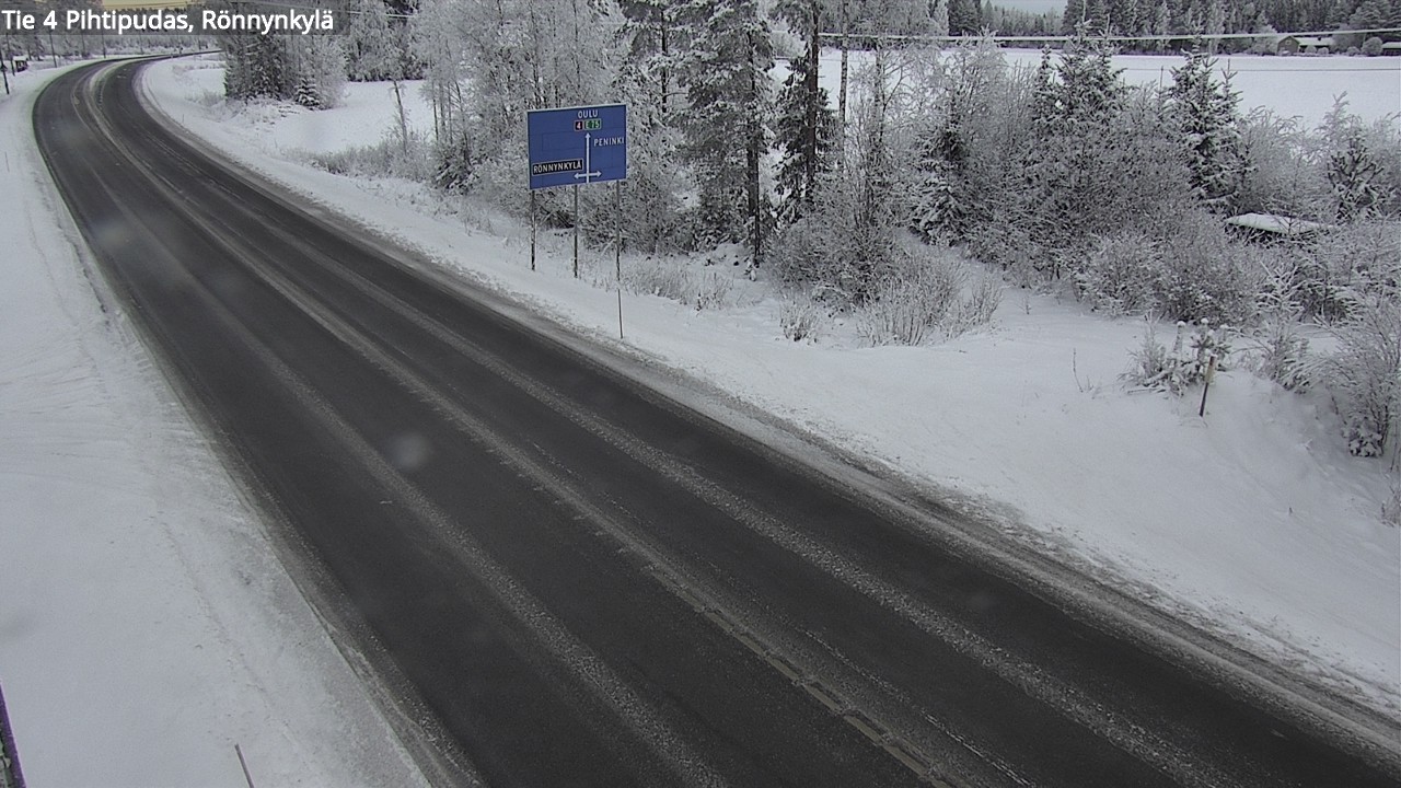 Weather Camera Image Väg 4 Pihtipudas, Rönnynkylä, Pihtipudas, Keski-Suomi