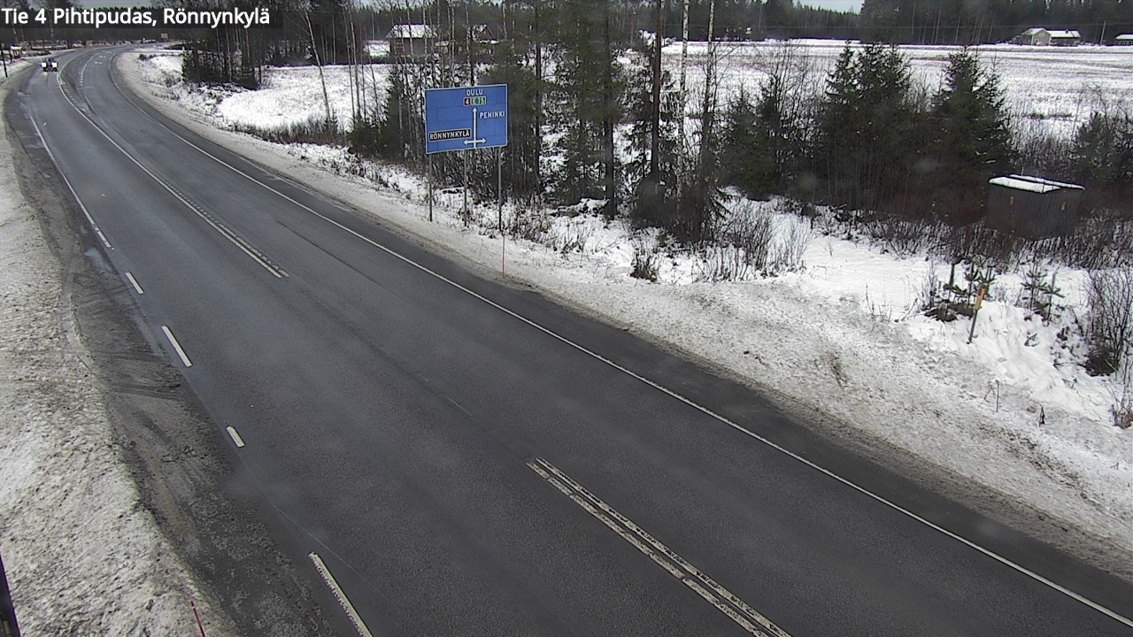 Weather Camera Image Väg 4 Pihtipudas, Rönnynkylä, Pihtipudas, Keski-Suomi