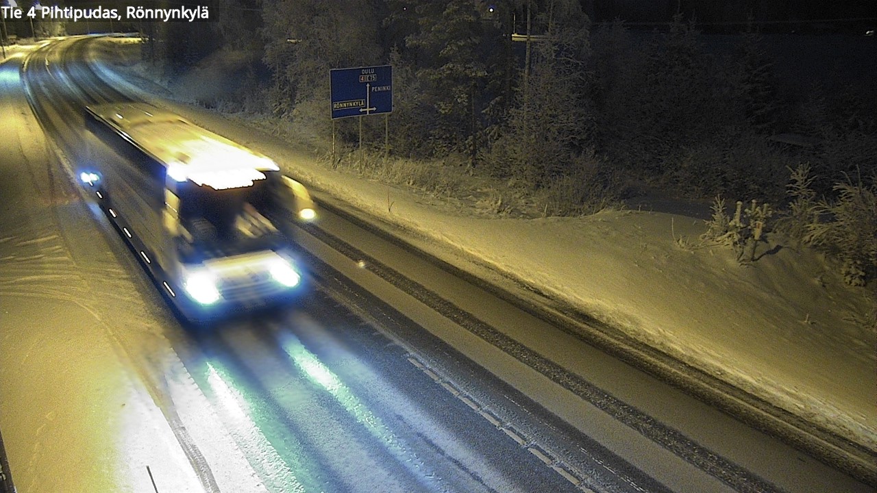Weather Camera Image Road 4 Pihtipudas, Rönnynkylä, Pihtipudas, Keski-Suomi