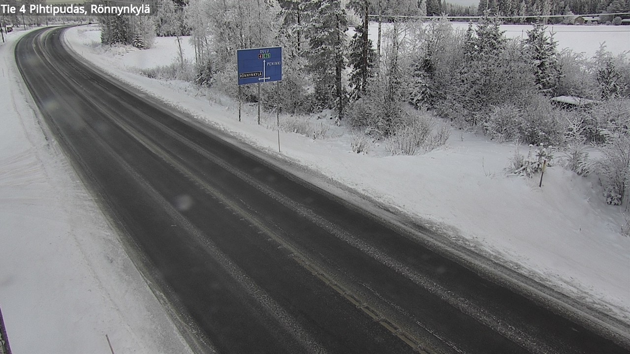 Weather Camera Image Väg 4 Pihtipudas, Rönnynkylä, Pihtipudas, Keski-Suomi
