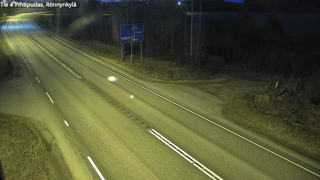 Weather Camera Image Road 4 Pihtipudas, Rönnynkylä, Pihtipudas, Keski-Suomi