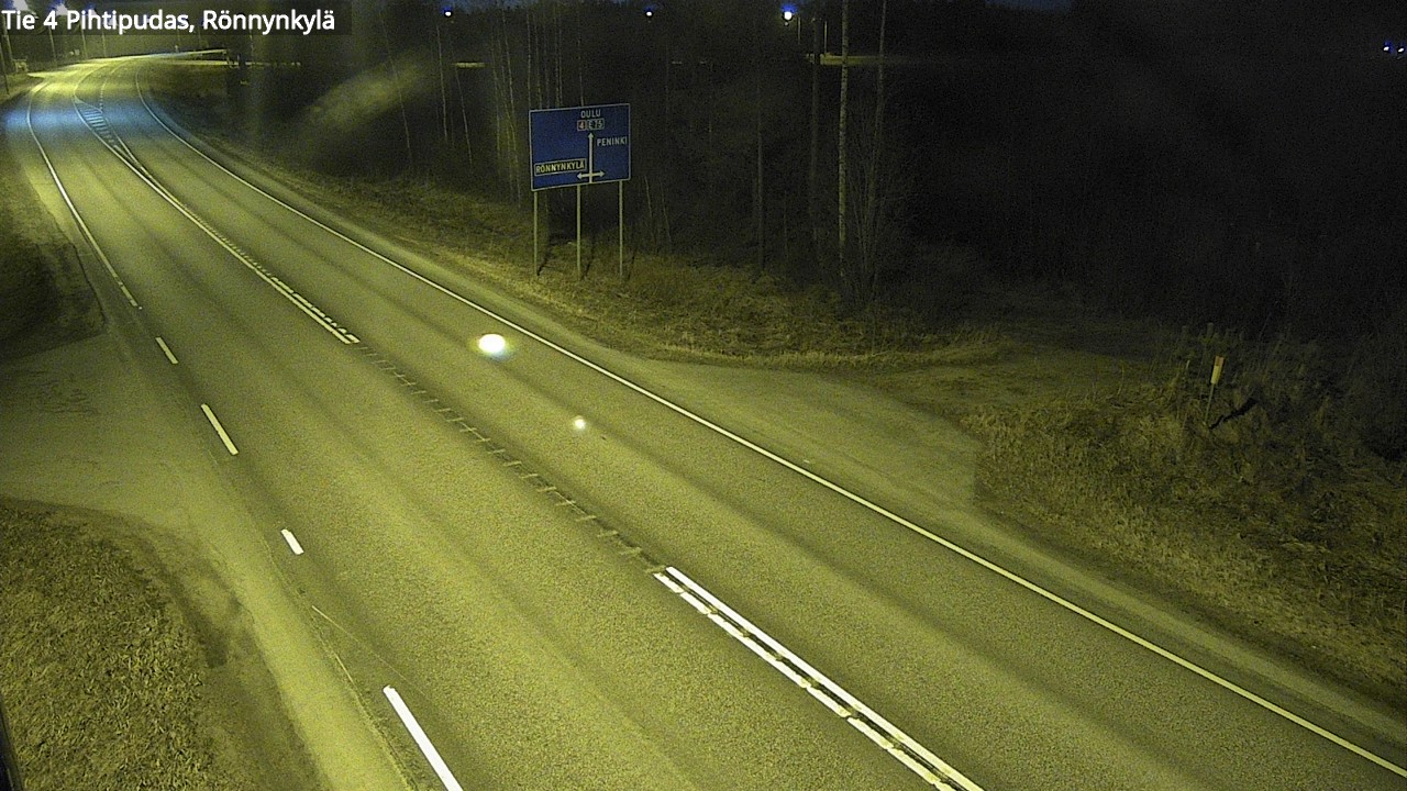 Weather Camera Image Road 4 Pihtipudas, Rönnynkylä, Pihtipudas, Keski-Suomi