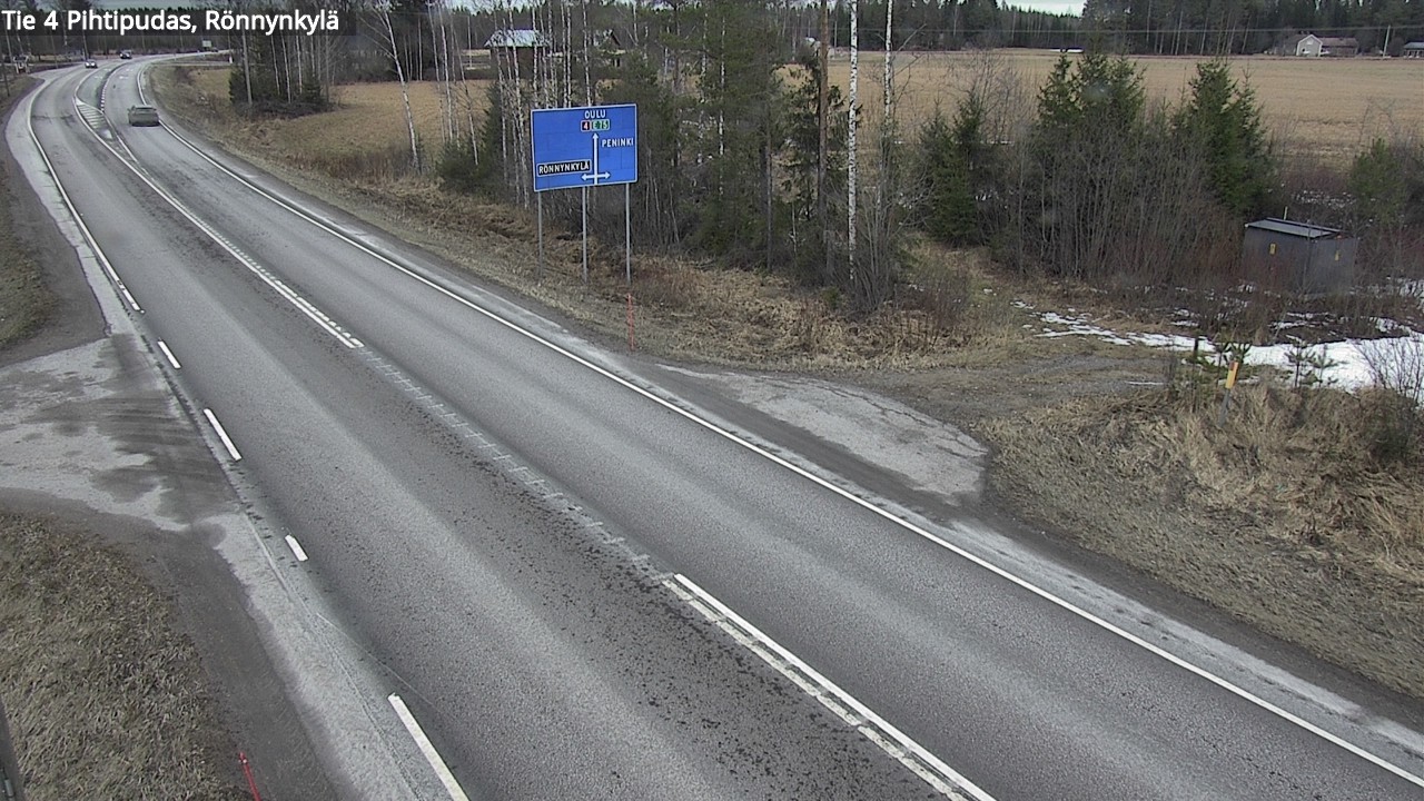 Weather Camera Image Road 4 Pihtipudas, Rönnynkylä, Pihtipudas, Keski-Suomi