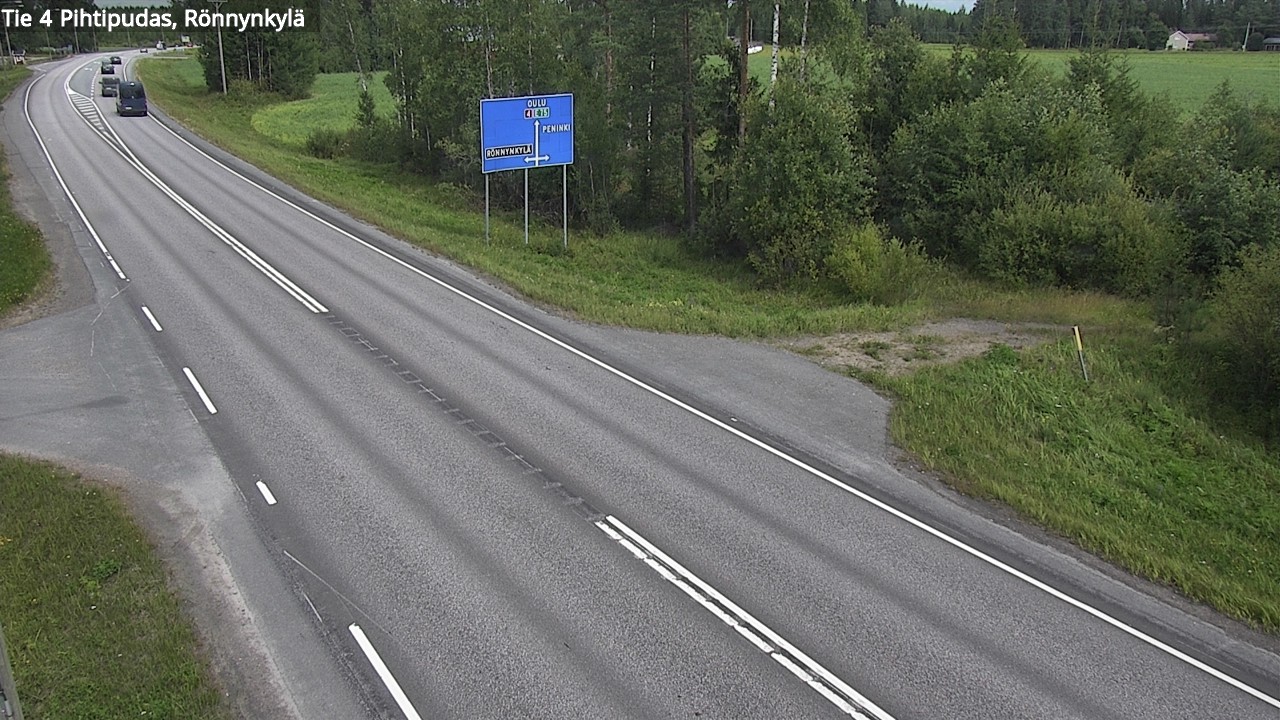Weather Camera Image Road 4 Pihtipudas, Rönnynkylä, Pihtipudas, Keski-Suomi