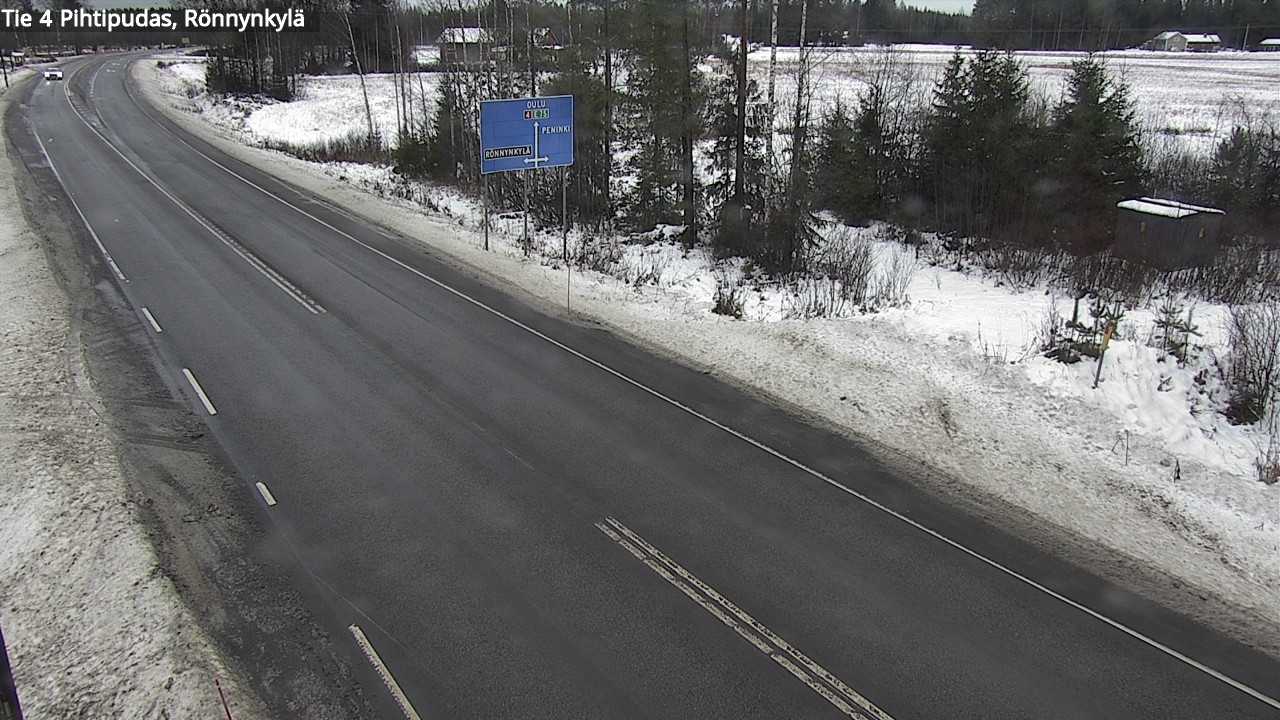 Weather Camera Image Väg 4 Pihtipudas, Rönnynkylä, Pihtipudas, Keski-Suomi