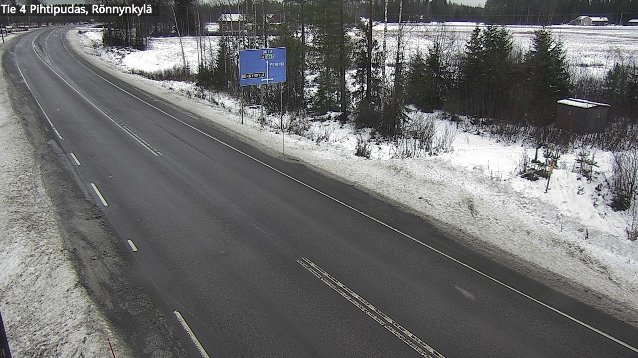 Weather Camera Image Väg 4 Pihtipudas, Rönnynkylä, Pihtipudas, Keski-Suomi