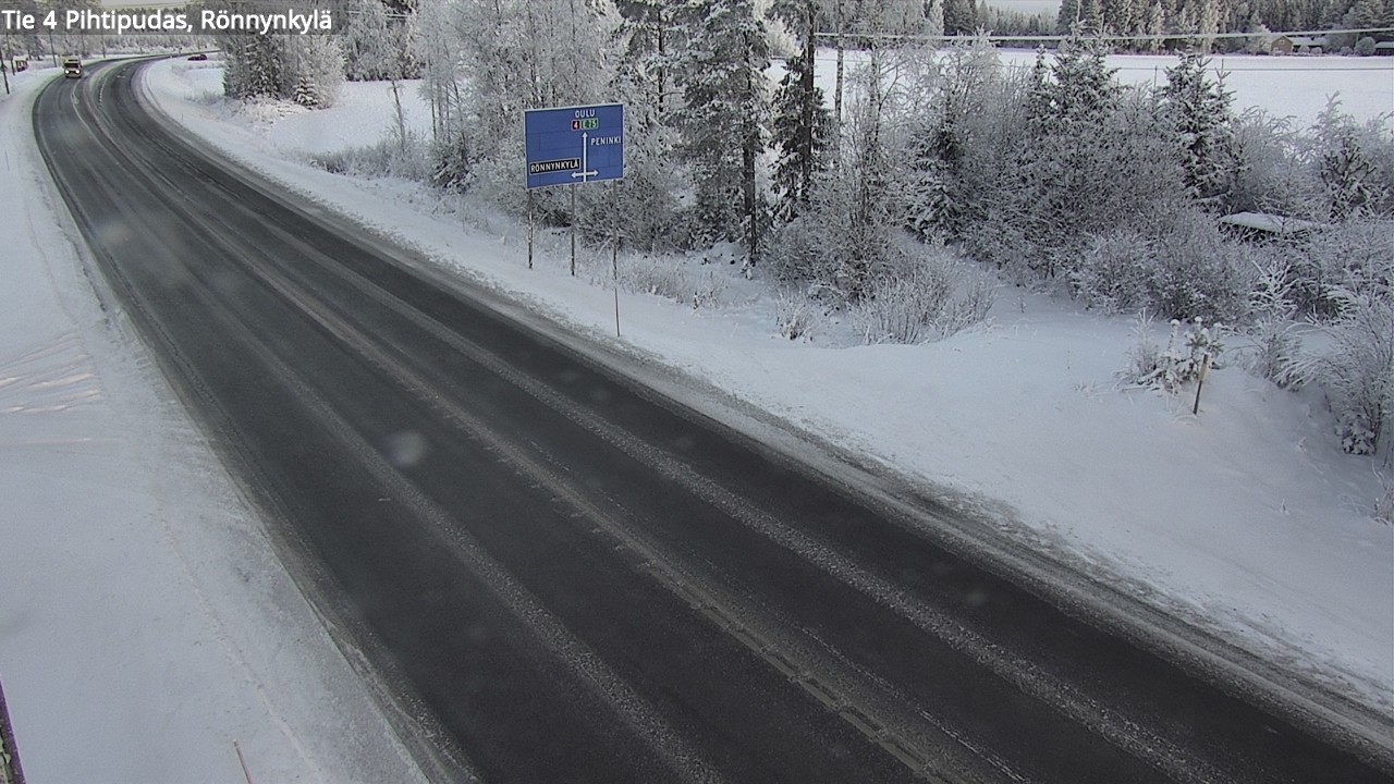Weather Camera Image Väg 4 Pihtipudas, Rönnynkylä, Pihtipudas, Keski-Suomi