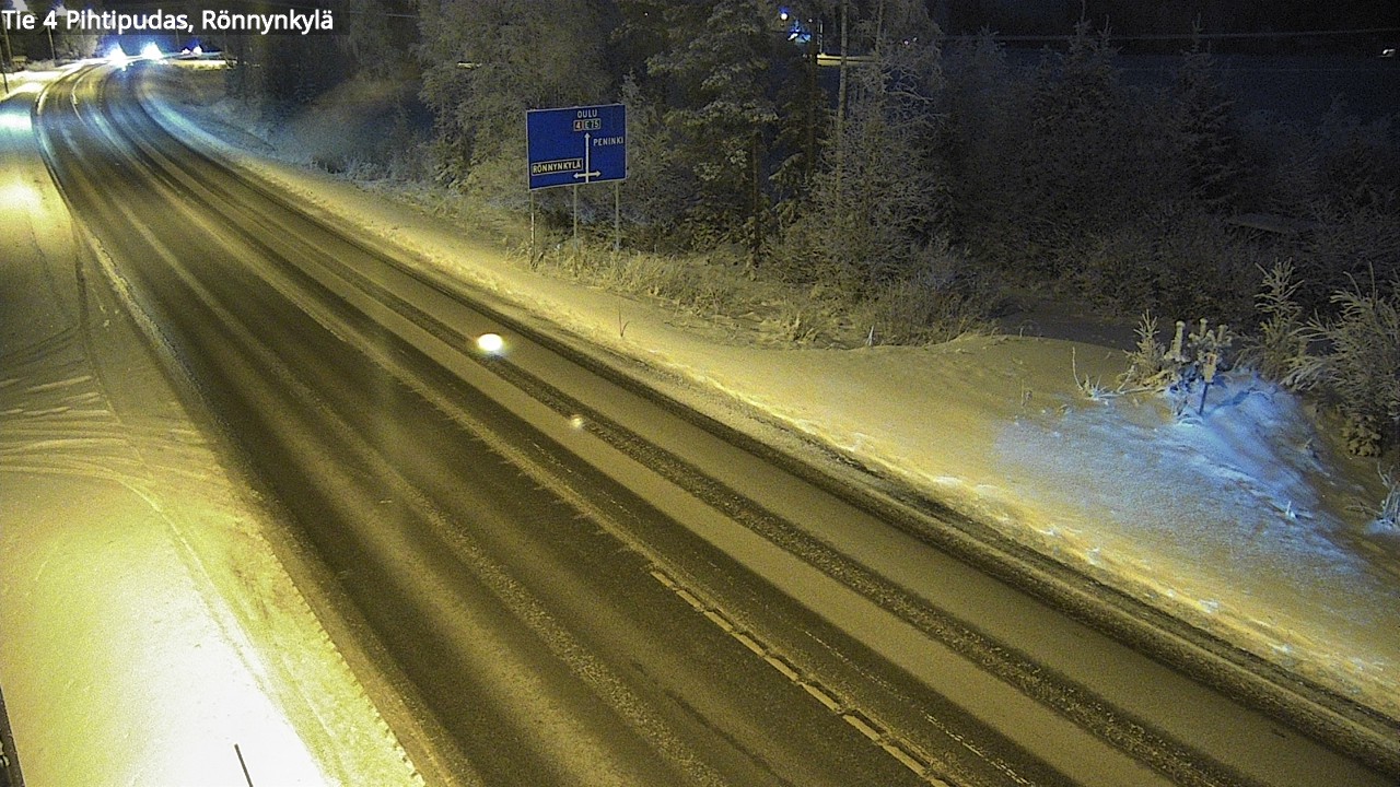Weather Camera Image Väg 4 Pihtipudas, Rönnynkylä, Pihtipudas, Keski-Suomi