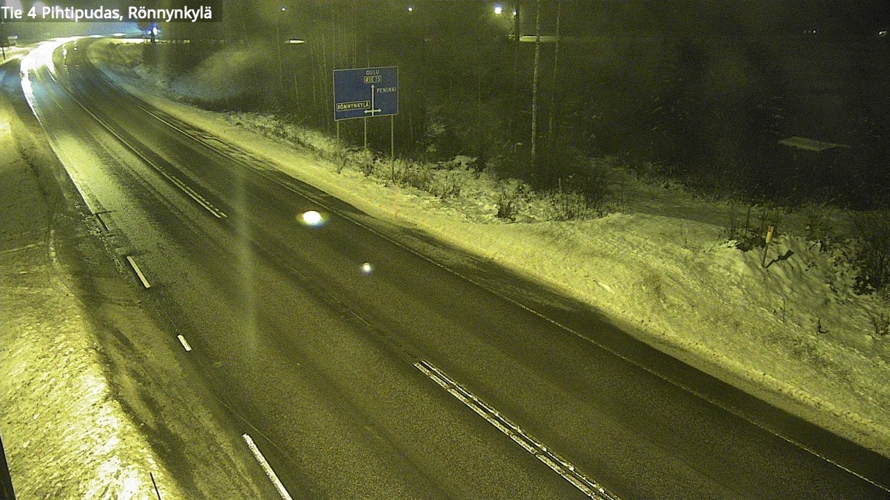 Weather Camera Image Väg 4 Pihtipudas, Rönnynkylä, Pihtipudas, Keski-Suomi