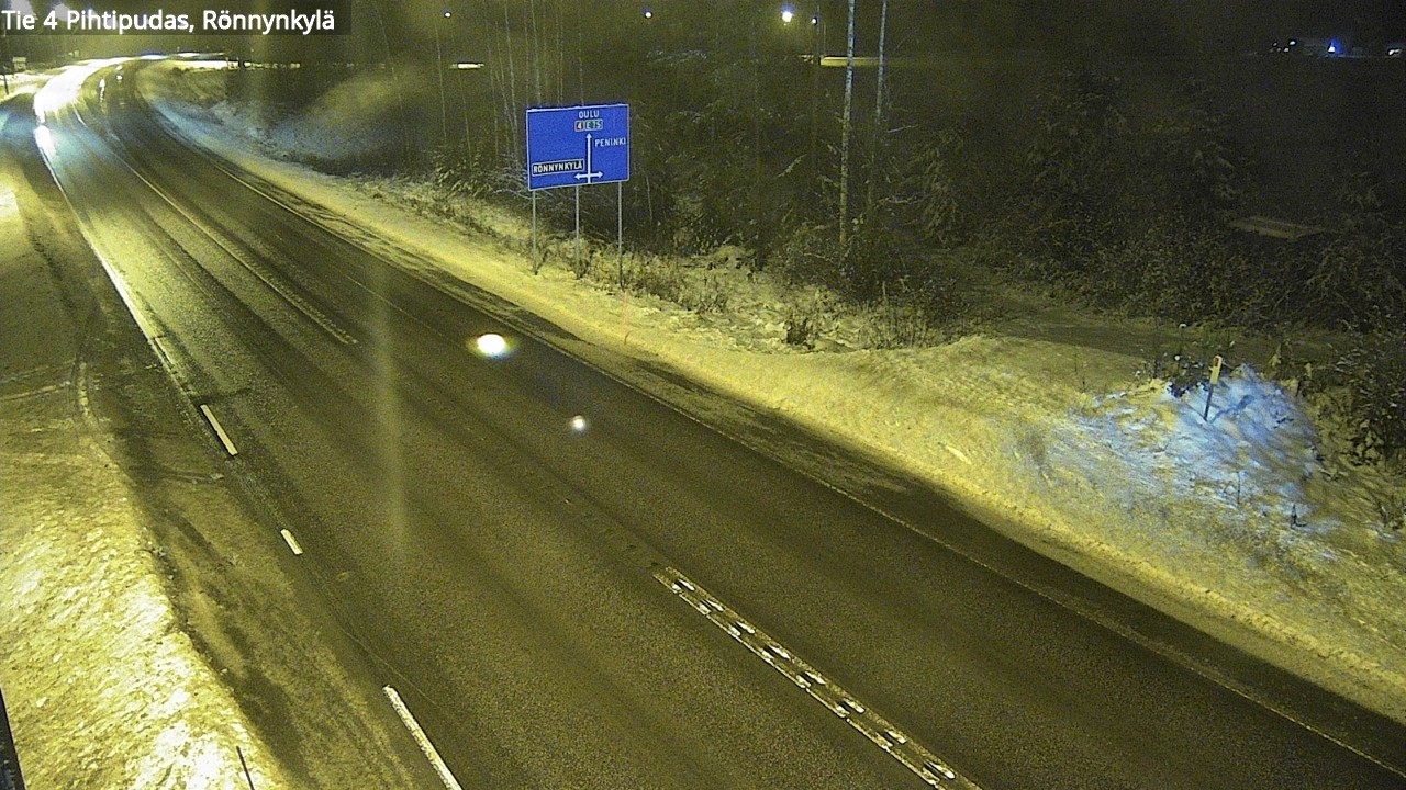 Weather Camera Image Väg 4 Pihtipudas, Rönnynkylä, Pihtipudas, Keski-Suomi