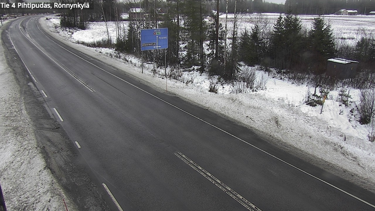 Weather Camera Image Väg 4 Pihtipudas, Rönnynkylä, Pihtipudas, Keski-Suomi