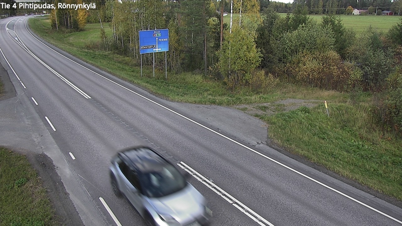 Weather Camera Image Väg 4 Pihtipudas, Rönnynkylä, Pihtipudas, Keski-Suomi