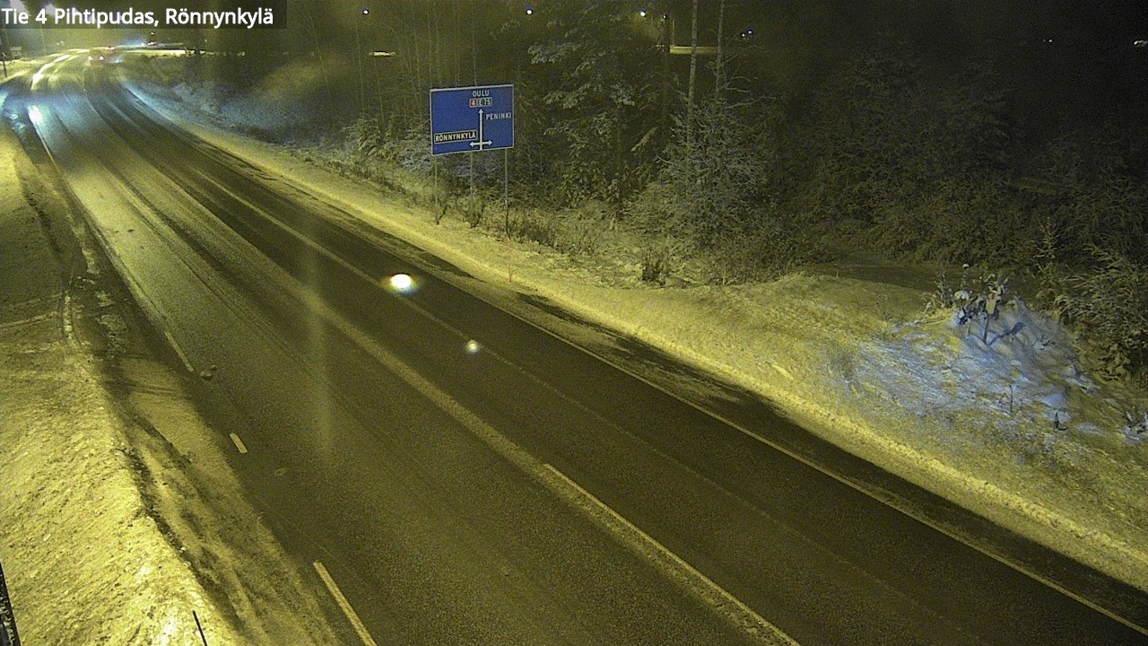 Weather Camera Image Väg 4 Pihtipudas, Rönnynkylä, Pihtipudas, Keski-Suomi