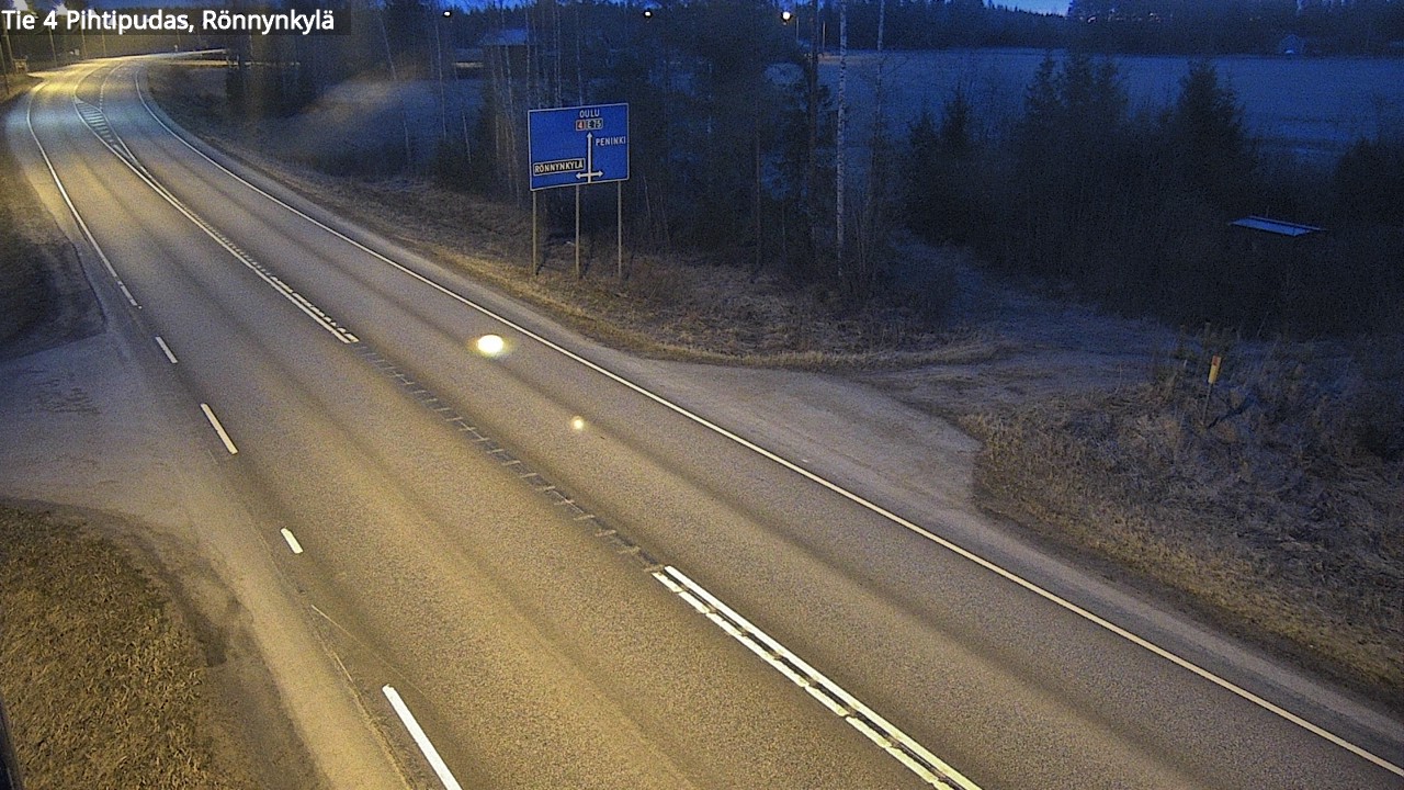 Weather Camera Image Road 4 Pihtipudas, Rönnynkylä, Pihtipudas, Keski-Suomi