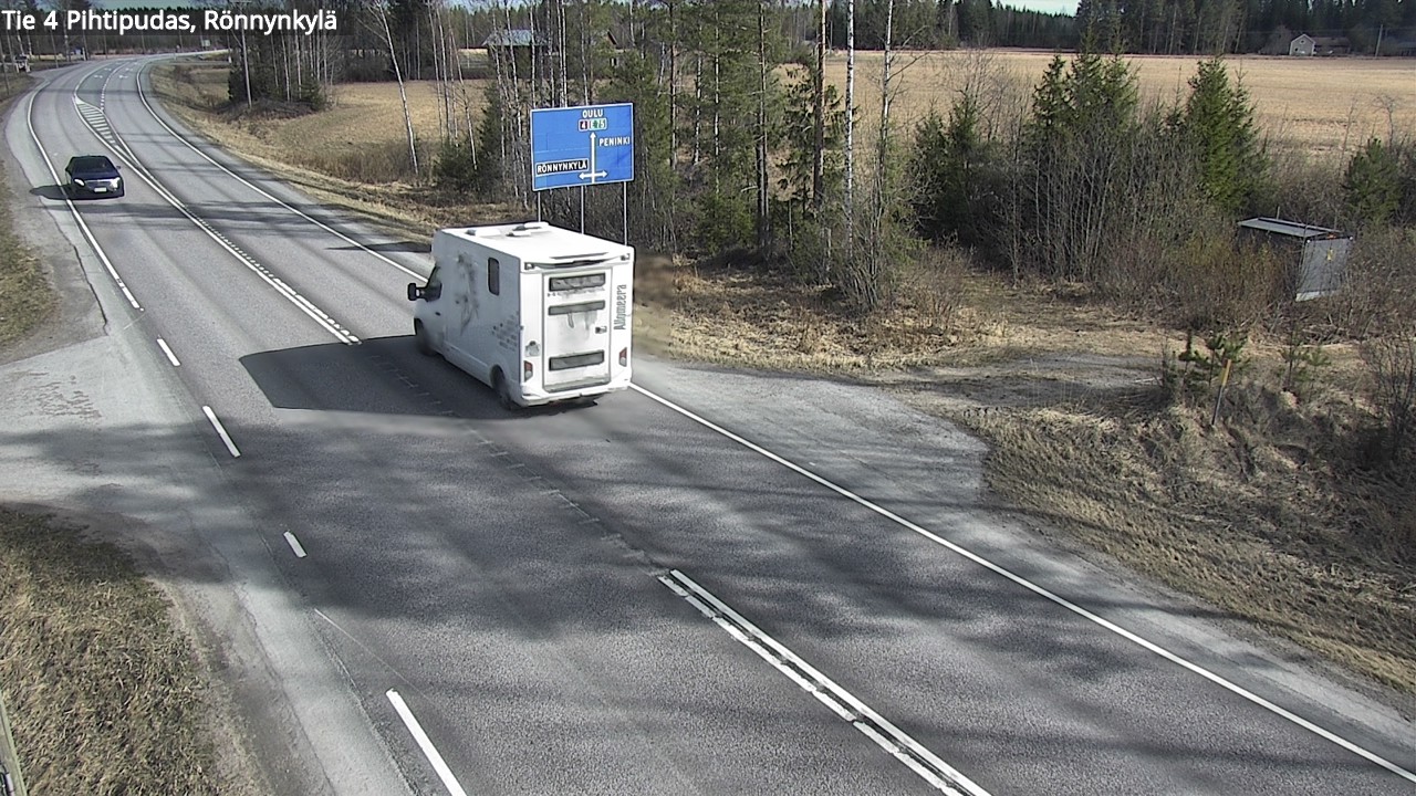 Weather Camera Image Väg 4 Pihtipudas, Rönnynkylä, Pihtipudas, Keski-Suomi