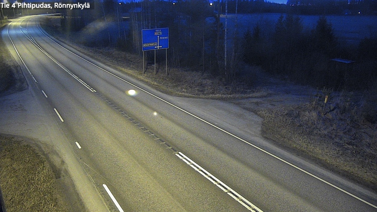 Weather Camera Image Road 4 Pihtipudas, Rönnynkylä, Pihtipudas, Keski-Suomi