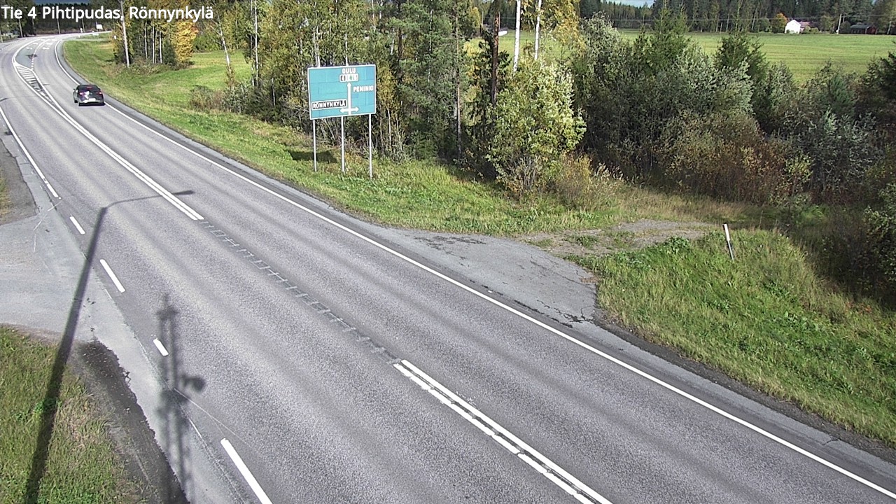 Weather Camera Image Väg 4 Pihtipudas, Rönnynkylä, Pihtipudas, Keski-Suomi
