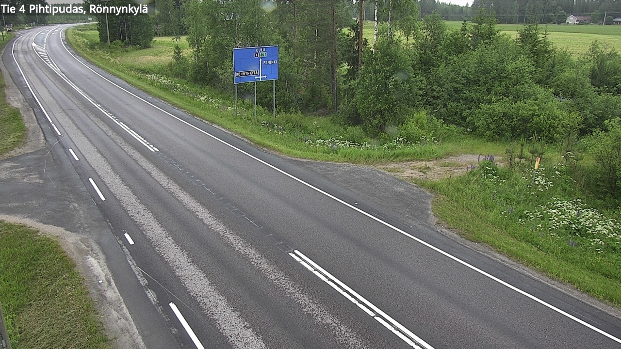 Weather Camera Image Road 4 Pihtipudas, Rönnynkylä, Pihtipudas, Keski-Suomi