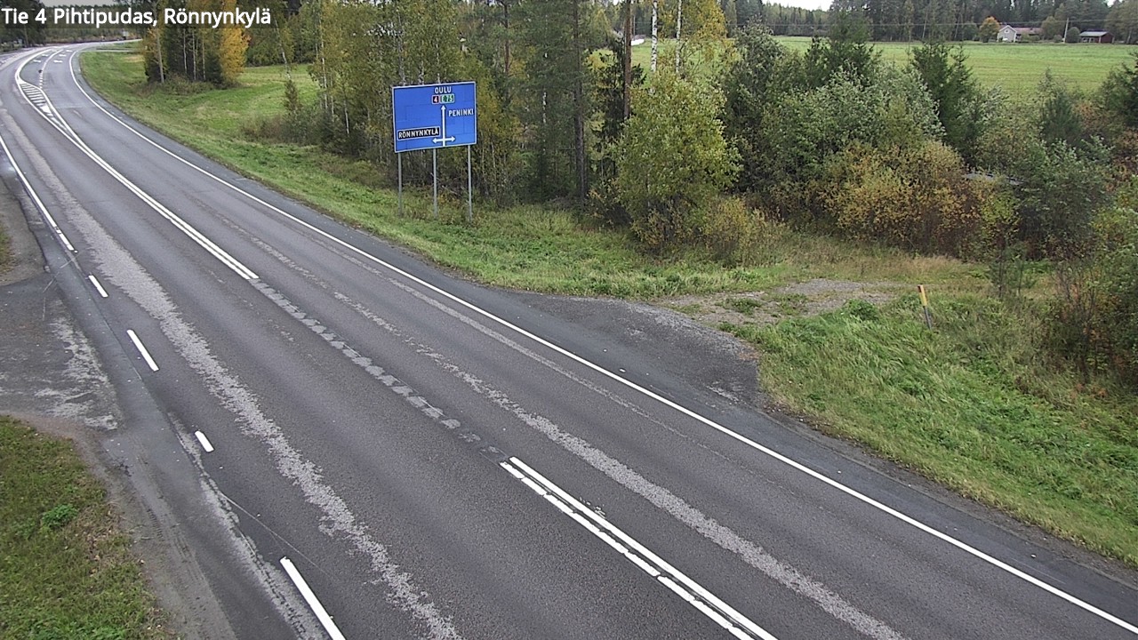 Weather Camera Image Road 4 Pihtipudas, Rönnynkylä, Pihtipudas, Keski-Suomi