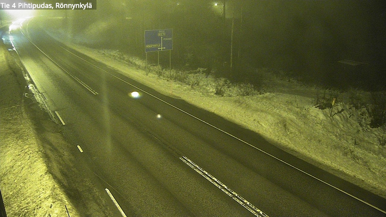Weather Camera Image Väg 4 Pihtipudas, Rönnynkylä, Pihtipudas, Keski-Suomi