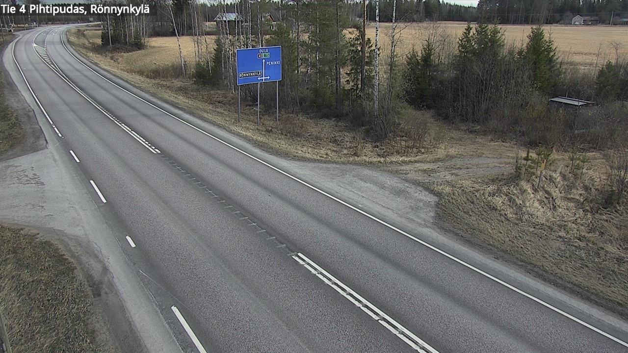 Weather Camera Image Väg 4 Pihtipudas, Rönnynkylä, Pihtipudas, Keski-Suomi