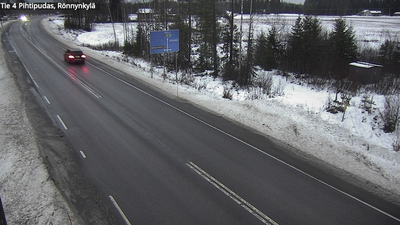 Weather Camera Image Väg 4 Pihtipudas, Rönnynkylä, Pihtipudas, Keski-Suomi