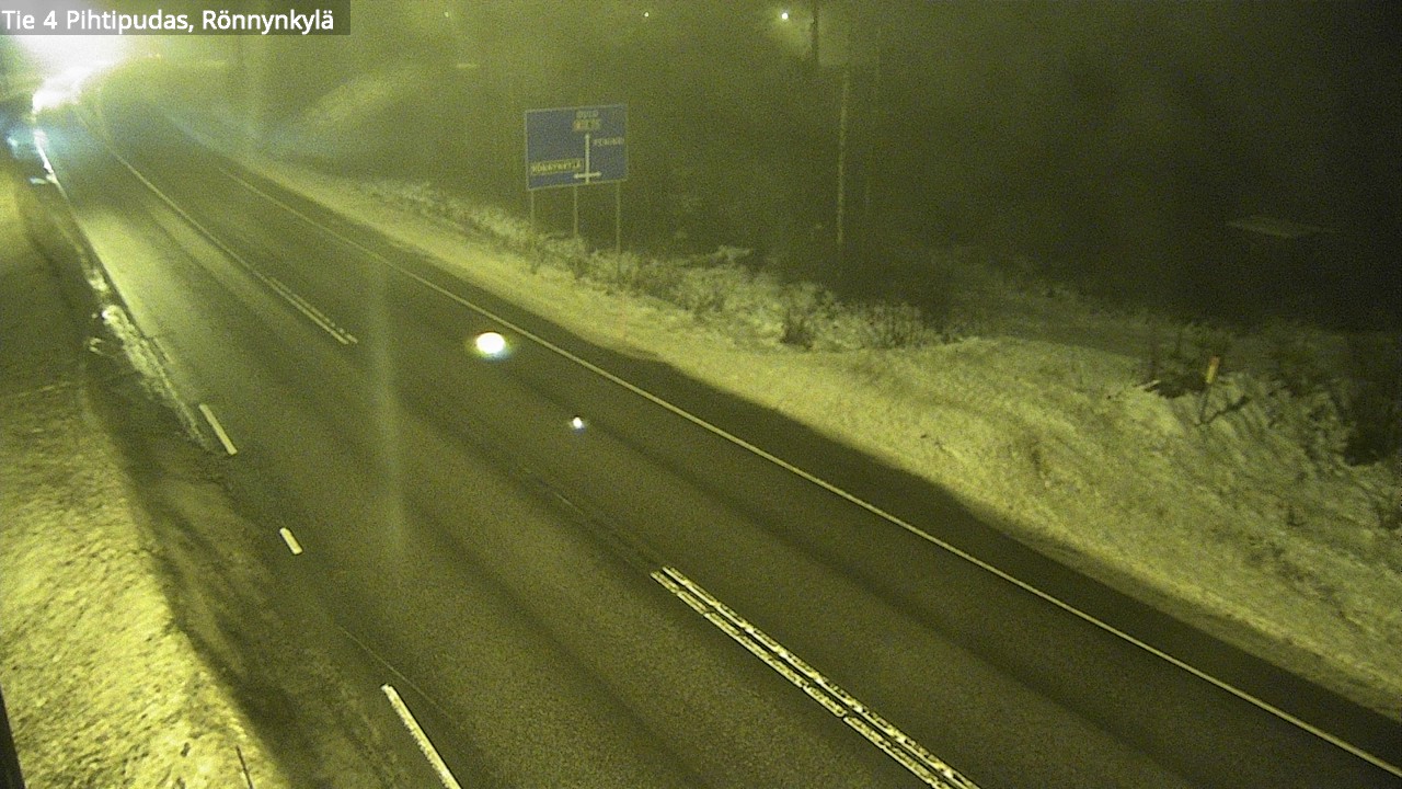 Weather Camera Image Väg 4 Pihtipudas, Rönnynkylä, Pihtipudas, Keski-Suomi