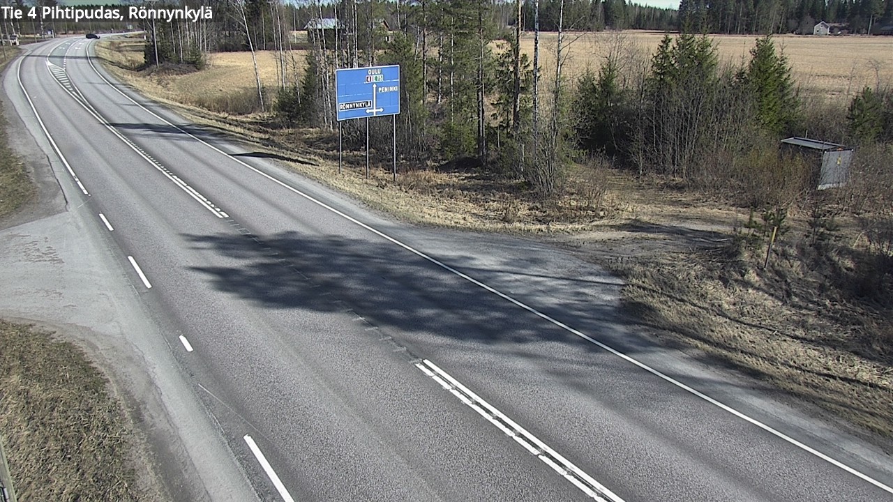 Weather Camera Image Väg 4 Pihtipudas, Rönnynkylä, Pihtipudas, Keski-Suomi