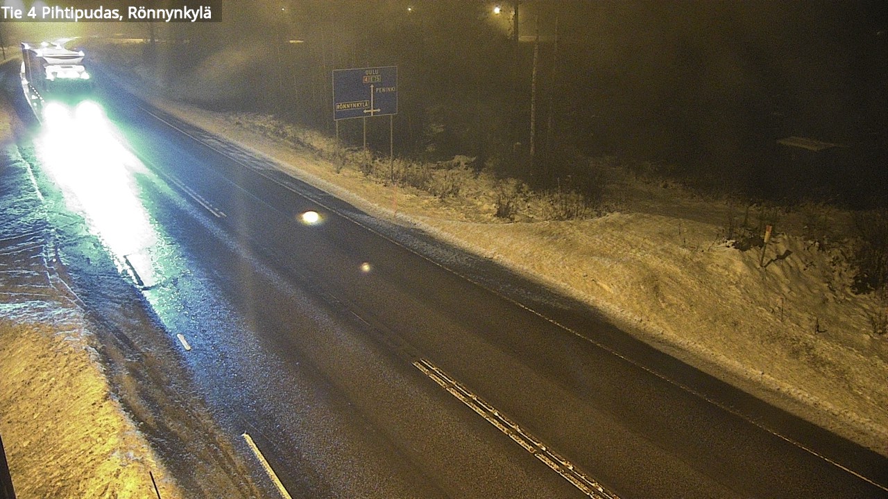 Weather Camera Image Väg 4 Pihtipudas, Rönnynkylä, Pihtipudas, Keski-Suomi