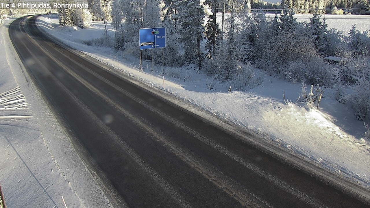 Weather Camera Image Väg 4 Pihtipudas, Rönnynkylä, Pihtipudas, Keski-Suomi