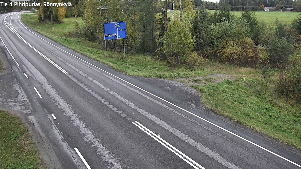 Weather Camera Image Road 4 Pihtipudas, Rönnynkylä, Pihtipudas, Keski-Suomi