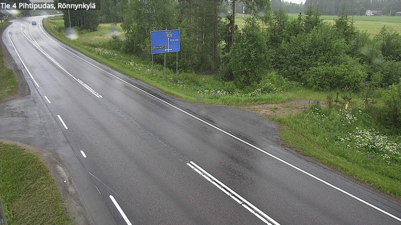 Weather Camera Image Väg 4 Pihtipudas, Rönnynkylä, Pihtipudas, Keski-Suomi